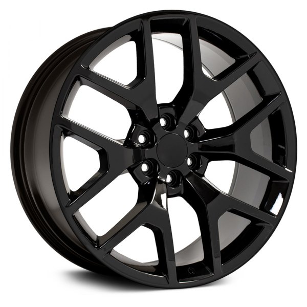 OE Wheels® - 24 x 10 6 Y-Spoke Black Alloy Factory Wheel (Replica)