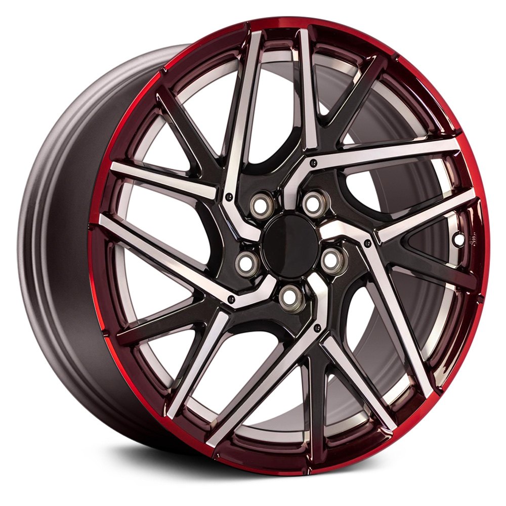 OE Wheels® 9508974 - 15 Spiral-Spoke Gunmetal with Machined OE Wheels® 9508974 - 15 Spiral-Spoke Gunmetal with Machined