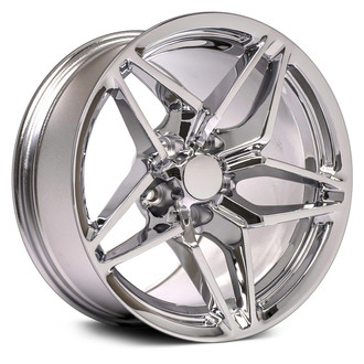 OE Wheels® - Double 5-Spoke Chrome 17x11 Alloy Factory Wheel - Replica