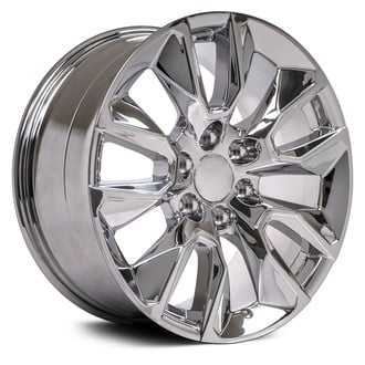 OE Wheels® - 5 V-Spoke Chrome 20x9 Alloy Factory Wheel - Replica