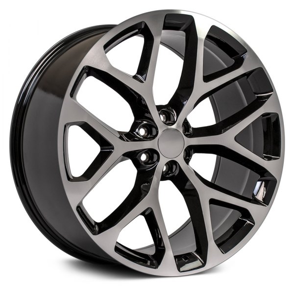 OE Wheels® - 26 x 10 6 Y-Spoke Black with Machined Face Alloy Factory Wheel (Replica)