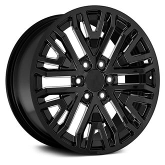 OE Wheels® - 6 Double V-Spoke Black 20x9 Alloy Factory Wheel - Replica
