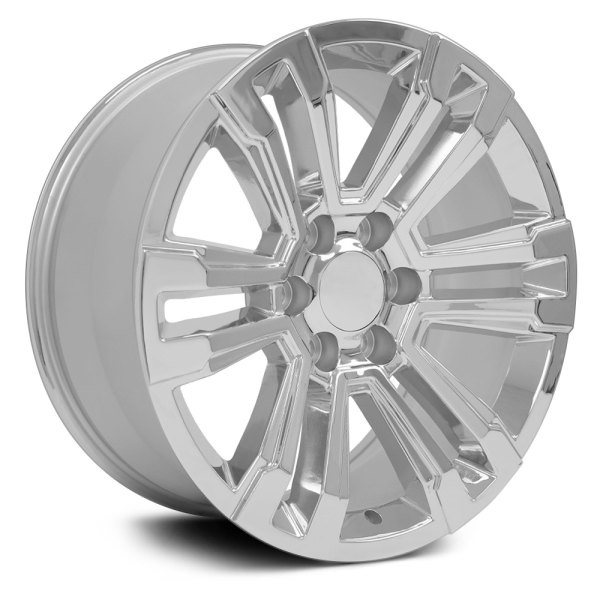 OE Wheels® - 20 x 9 6 V-Spoke Chrome Alloy Factory Wheel (Replica)
