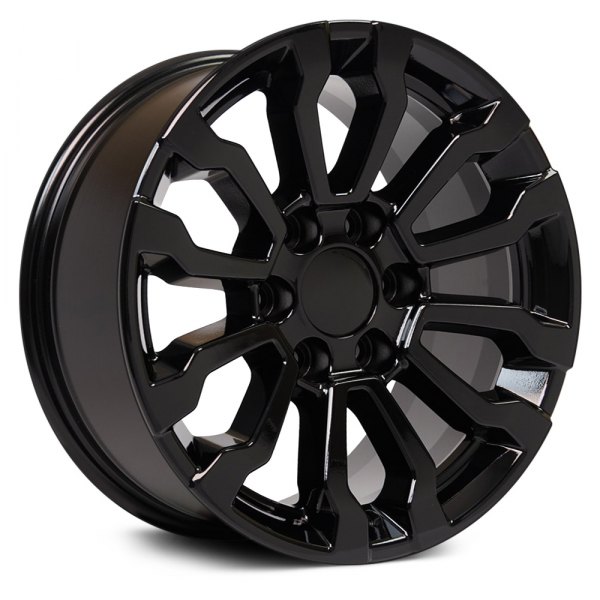 OE Wheels® - 18 x 8.5 6 V-Spoke Black Alloy Factory Wheel (Replica)