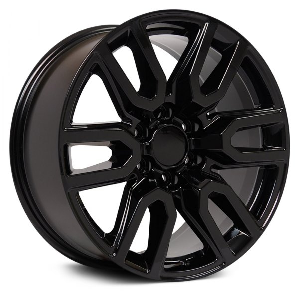 OE Wheels® - 20 x 9 6 V-Spoke Black Alloy Factory Wheel (Replica)
