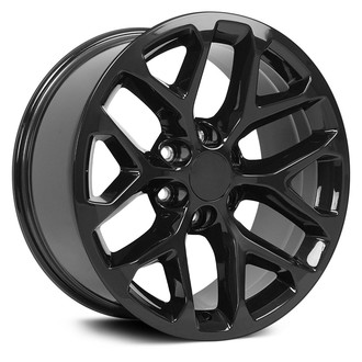 OE Wheels® - 6 Y-Spoke Black 20x9 Alloy Factory Wheel - Replica