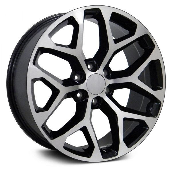 OE Wheels® - 20 x 9 6 Y-Spoke Black Rim with a Machined Face Alloy Factory Wheel (Replica)