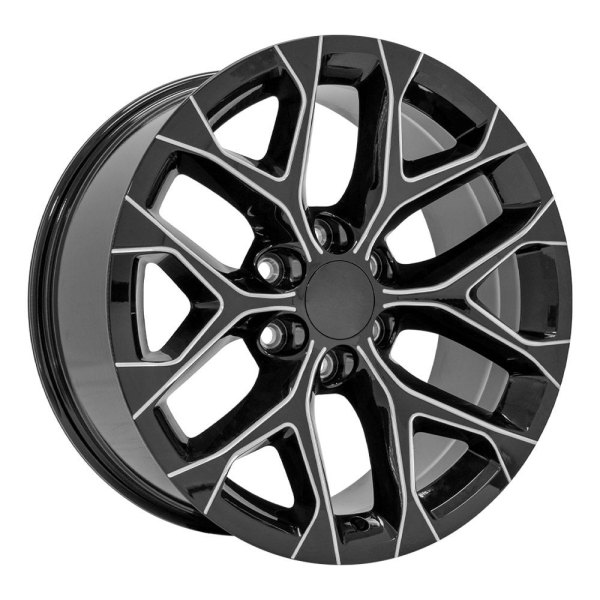 OE Wheels® - 20 x 9 6 Y-Spoke Black with Milled Edge Alloy Factory Wheel (Replica)
