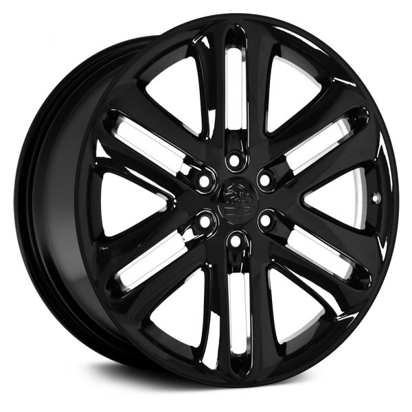 OE Wheels® - 22 x 9 6 Double-Spoke Black Alloy Factory Wheel (Replica)