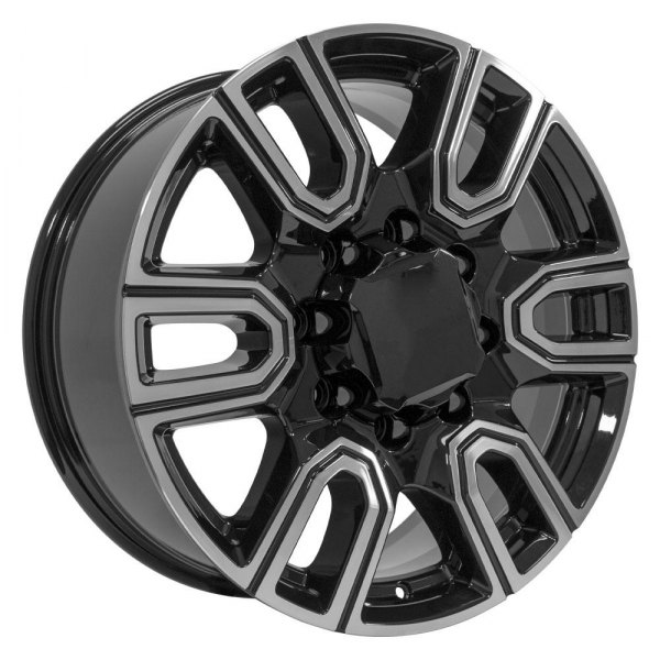 OE Wheels® - 20 x 8.5 6 U-Spoke Black Machined Alloy Factory Wheel (Replica)