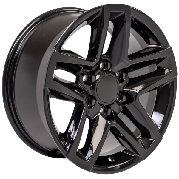 OE Wheels® - 18 x 8.5 Double 5-Spoke Gloss Black Alloy Factory Wheel (Replica)