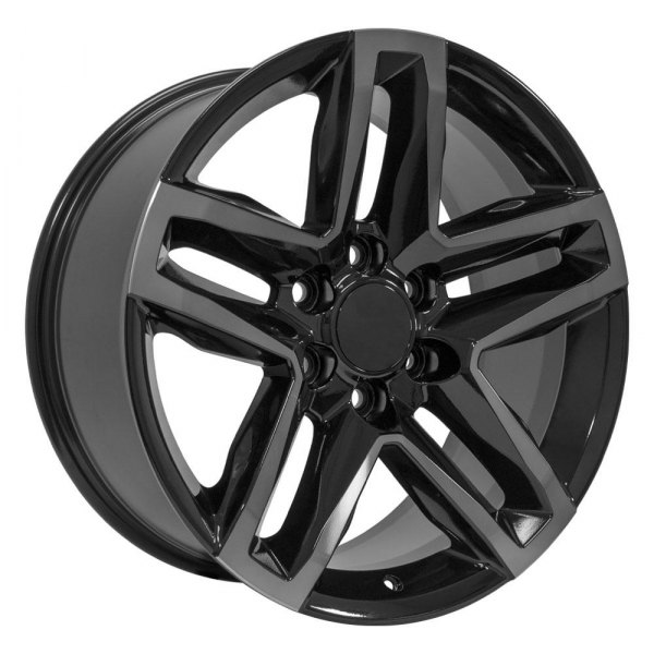 OE Wheels® - 20 x 9 Double 5-Spoke Black Machined with Tinted Clear Alloy Factory Wheel (Replica)