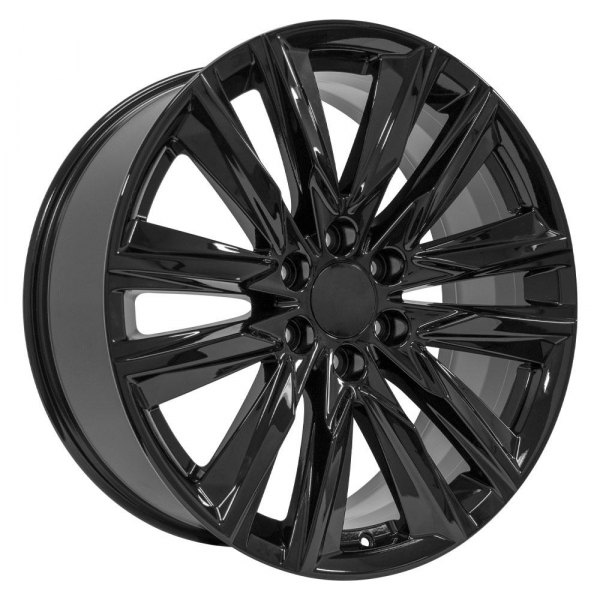 OE Wheels® - 22 x 9 V-Spoke Gloss Black Alloy Factory Wheel (Replica)
