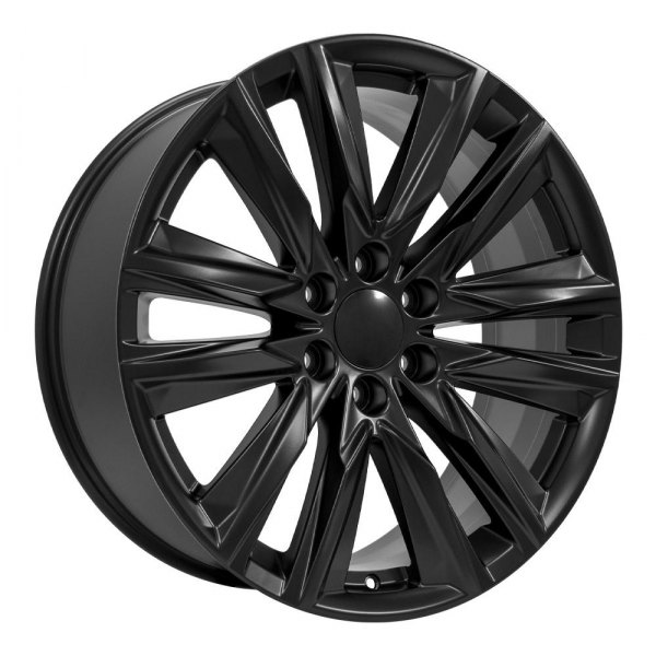 OE Wheels® - 22 x 9 V-Spoke Satin Black Alloy Factory Wheel (Replica)