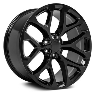 OE Wheels® - 6 Y-Spoke Gloss Black 24x10 Alloy Factory Wheel - Replica