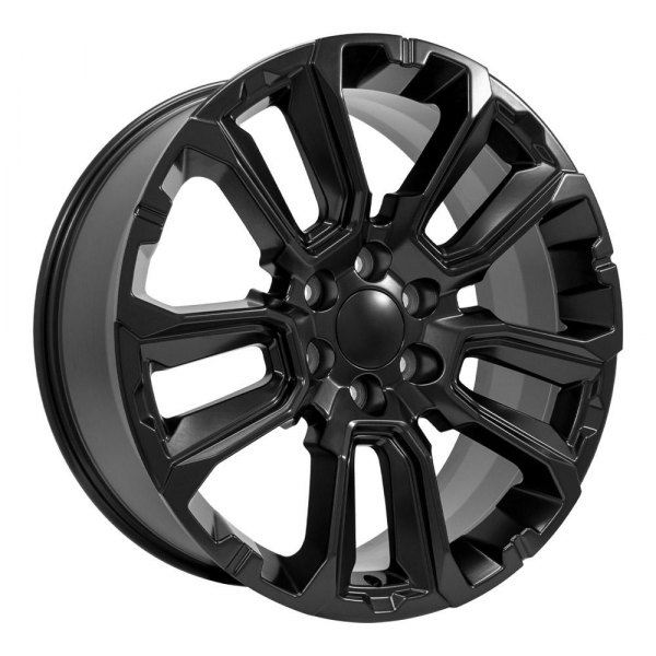 OE Wheels® - 22 x 9 Double 5-Spoke Satin Black Alloy Factory Wheel (Replica)