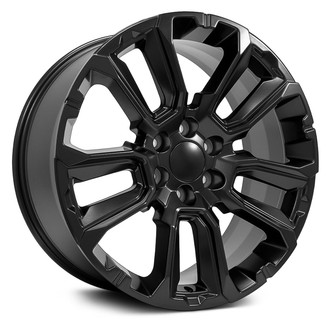 OE Wheels® - Double 5-Spoke Satin Black 22x9 Alloy Factory Wheel - Replica