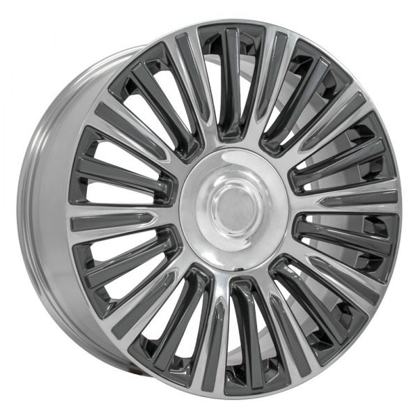 OE Wheels® - 22 x 9 20 I-Spoke Gunmetal with Polished Face Alloy Factory Wheel (Replica)