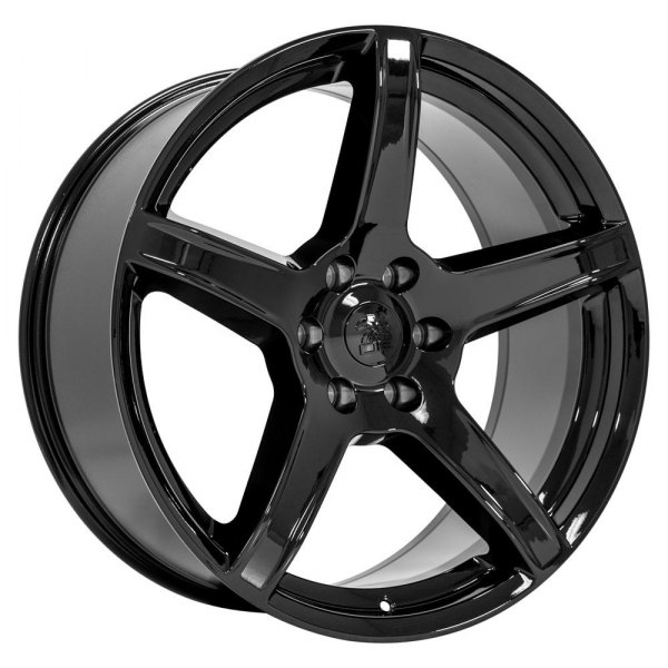 OE Wheels® - 22 x 9.5 5-Spoke Gloss Black Alloy Factory Wheel (Replica)