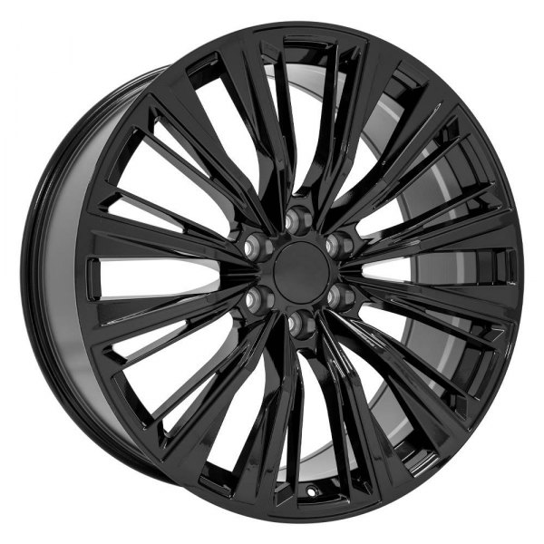 OE Wheels® - 24 x 10 6 V-Spoke Gloss Black Alloy Factory Wheel (Replica)
