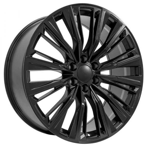 OE Wheels® - 24 x 10 6 V-Spoke Satin Black Alloy Factory Wheel (Replica)