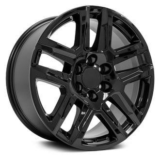 OE Wheels® - Double 5-Spoke Gloss Black 20x9 Alloy Factory Wheel - Replica