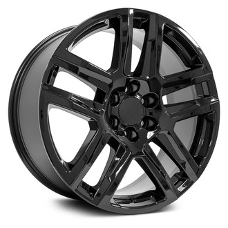 OE Wheels® - Double 5-Spoke Gloss Black 22x9 Alloy Factory Wheel - Replica