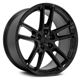 OE Wheels® - Double 5-Spoke Gloss Black 20x9 Alloy Factory Wheel - Replica