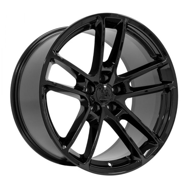 OE Wheels® - 20 x 10 Double 5-Spoke Gloss Black Alloy Factory Wheel (Replica)