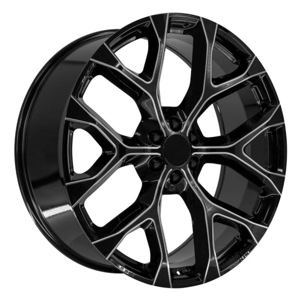 OE Wheels® - 26 x 10 6 Y-Spoke Black with Milled Edge Alloy Factory Wheel (Replica)