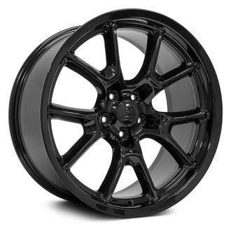 OE Wheels® - 5 V-Spoke Gloss Black 20x9 Alloy Factory Wheel - Replica