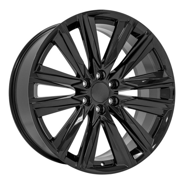 OE Wheels® - 24 x 10 V-Spoke Gloss Black Alloy Factory Wheel (Replica)