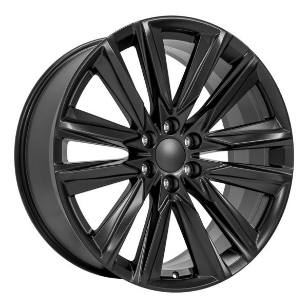 OE Wheels® - 24 x 10 V-Spoke Satin Black Alloy Factory Wheel (Replica)