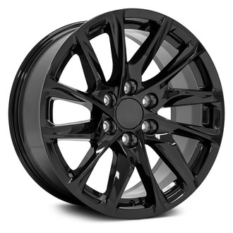 OE Wheels® - 6 V-Spoke Gloss Black 20x9 Alloy Factory Wheel - Replica