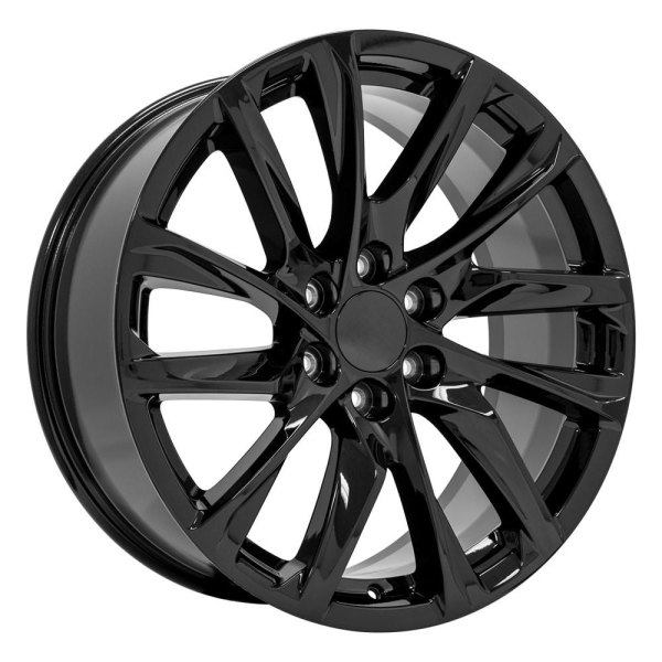OE Wheels® - 22 x 9 6 V-Spoke Gloss Black Alloy Factory Wheel (Replica)