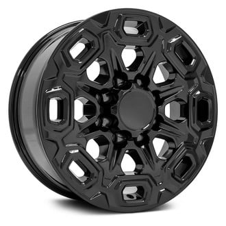 OE Wheels® - 16-Slot Black 20x8.5 Alloy Factory Wheel - Replica