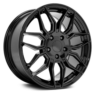 OE Wheels® - 7 U-Spoke Gloss Black 18x8.5 Alloy Factory Wheel - Replica