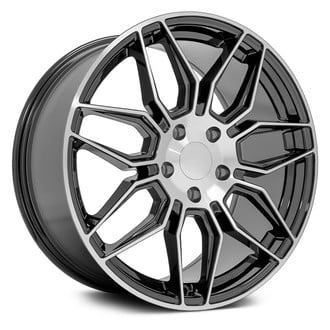 OE Wheels® - 7 U-Spoke Gunmetal Machined 19x10 Alloy Factory Wheel - Replica