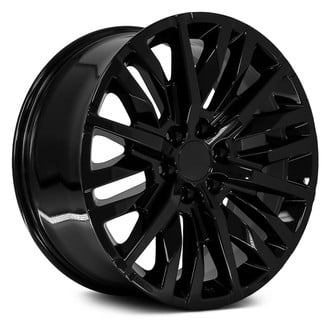 OE Wheels® - 6 W-Spoke Gloss Black 22x9 Alloy Factory Wheel - Replica