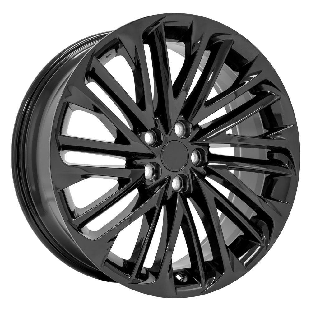 OE Wheels® 9511442 - 10 V-Spoke Black 20x8 Alloy Factory Wheel - Replica