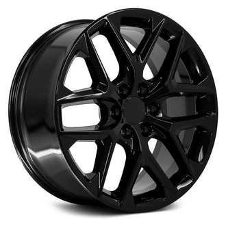 OE Wheels® - 6 Y-Spoke Gloss Black 22x9 Alloy Factory Wheel - Replica