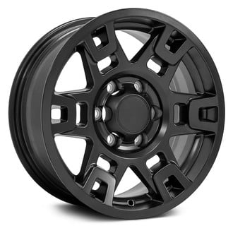 OE Wheels® - 6 Double-Spoke Matte Black 17x7 Alloy Factory Wheel - Replica