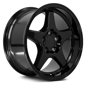 OE Wheels® - 5-Spoke Gloss Black 17x11 Alloy Factory Wheel - Replica