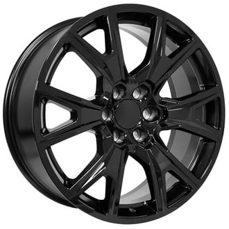 OE Wheels® 9513500 - Gloss Black 22x9 Alloy Factory Wheel - Replica