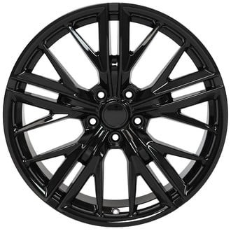 OE Wheels® - 5 W-Spoke Gloss Black 20x9.5 Alloy Factory Wheel - Replica