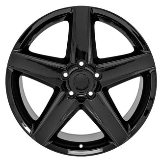 OE Wheels® 9513616 - 5-Spoke Gloss Black 20x9 Alloy Factory Wheel - Replica