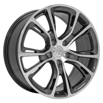 OE Wheels® - 5 Double Y-Spoke Gloss Gunmetal Machined 20x8.5 Alloy Factory Wheel - Replica
