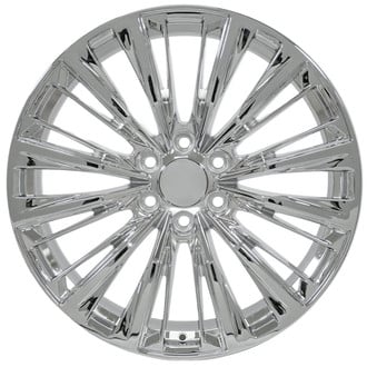 OE Wheels® - 6 V-Spoke Chrome 22x9 Alloy Factory Wheel - Replica