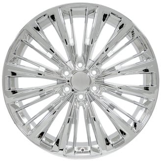 OE Wheels® - 6 V-Spoke Chrome 24x10 Alloy Factory Wheel - Replica