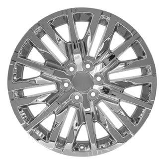 OE Wheels® - 6 W-Spoke Chrome 22x9 Alloy Factory Wheel - Replica